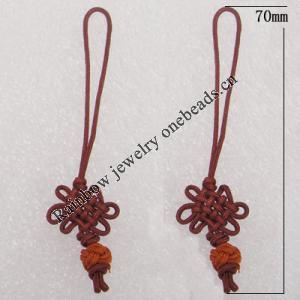 70mm Mobile Telephone or Key Chain Jewelry Cord, Sold by Bag