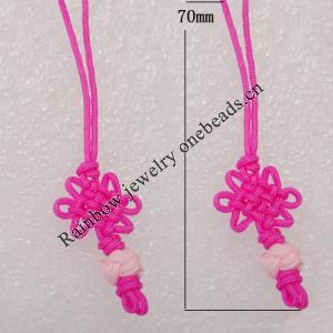 70mm Mobile Telephone or Key Chain Jewelry Cord, Sold by Bag