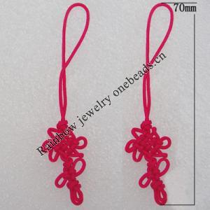 70mm Mobile Telephone or Key Chain Jewelry Cord, Sold by Bag