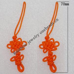 70mm Mobile Telephone or Key Chain Jewelry Cord, Sold by Bag