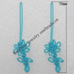 70mm Mobile Telephone or Key Chain Jewelry Cord, Sold by Bag