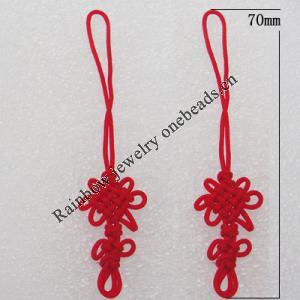 70mm Mobile Telephone or Key Chain Jewelry Cord, Sold by Bag