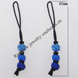 65mm Mobile Telephone or Key Chain Jewelry Cord, Sold by Bag