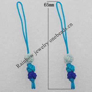 65mm Mobile Telephone or Key Chain Jewelry Cord, Sold by Bag