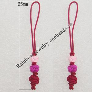 65mm Mobile Telephone or Key Chain Jewelry Cord, Sold by Bag