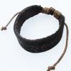 7.1 Inch Cowhide (Cowskin) with waxed cotton Bracelet Sold by Bag 