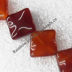 Gemstone beads, Agate(dyed), Diamond 20mm, sold per 16-inch strand