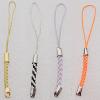 65mm Mobile Telephone or Key Chain Jewelry Cord Iron cap Mix Color, Sold by Bag