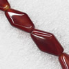 Gemstone beads, Agate(dyed), Diamond 22x12mm, sold per 16-inch strand