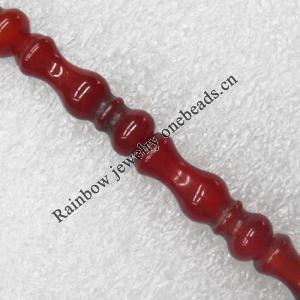 Gemstone beads, Agate(dyed), 25x8mm, sold per 16-inch strand