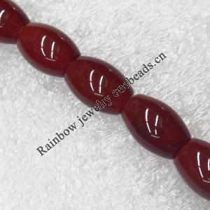 Gemstone beads, Agate(dyed), Oval 12x8mm, sold per 16-inch strand