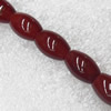 Gemstone beads, Agate(dyed), Oval 12x8mm, sold per 16-inch strand