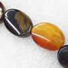 Gemstone beads, Agate(dyed), Oval 20x15mm, sold per 16-inch strand