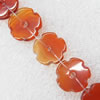 Gemstone beads, Agate(dyed), Flower 15mm, sold per 16-inch strand
