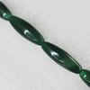 Gemstone beads, Agate(dyed), Oval 34x16mm, sold per 16-inch strand