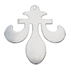 Iron Jewelry finding Pendant Lead-free, 35x35mm, Sold by Bag
