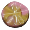 Dichroic Solid Acrylic Beads, Buckle Round 30x8mm Hole:2.5mm Sold by Bag 