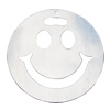 Iron Jewelry finding Pendant Lead-free, Flat Round 51mm, Sold by Bag