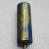 Dichroic Solid Acrylic Beads, Column 34x12mm Hole:4mm Sold by Bag 