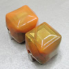 Dichroic Solid Acrylic Beads, Cube 17x17mm Hole:3mm Sold by Bag 
