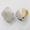 Dichroic Solid Acrylic Beads, Faceted Bicone 15x13mm Hole:2mm Sold by Bag 