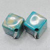 Dichroic Solid Acrylic Beads, Cube 15mm Hole:2mm Sold by Bag 