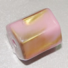 Dichroic Solid Acrylic Beads, Prism 17x15mm Hole:2mm Sold by Bag 