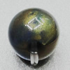 Dichroic Solid Acrylic Beads, Round 10mm Hole:2mm Sold by Bag 