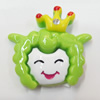 Resin Cabochons, No Hole Headwear & Costume Accessory, Animal 36x42mm, Sold by Bag