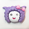 Resin Cabochons, No Hole Headwear & Costume Accessory, Animal Head 30x36mm, Sold by Bag