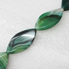 Gemstone beads, Agate(dyed), Horse Eye 50x25mm, sold per 16-inch strand