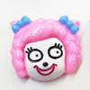 Resin Cabochons, No Hole Headwear & Costume Accessory, Animal Head 25x28mm, Sold by Bag