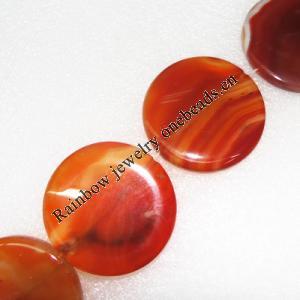 Gemstone beads, Agate(dyed), Round 38mm, sold per 16-inch strand