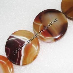 Gemstone beads, Agate(dyed), Round 50mm, sold per 16-inch strand