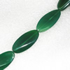 Gemstone beads, Agate(dyed), Flat Oval 42x21mm, sold per 16-inch strand