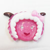 Resin Cabochons, No Hole Headwear & Costume Accessory, Animal Head 44x49mm, Sold by Bag