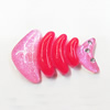 Resin Cabochons, No Hole Headwear & Costume Accessory, Fish bone 33x52mm, Sold by Bag