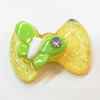 Resin Cabochons, No Hole Headwear & Costume Accessory, Knot with Animal 30x22mm, Sold by Bag