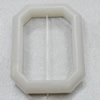 Imitate Jade Painted Acrylic Beads, 44x33mm Hole:2mm Sold by Bag