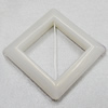 Imitate Jade Painted Acrylic Beads, Diamond 55mm Hole:2mm Sold by Bag