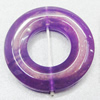 Imitate Jade Painted Acrylic Beads, Donut O:34mm I:15mm Sold by Bag