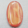 Imitate Jade Painted Acrylic Beads, Flat Oval 36x22mm Hole:3mm Sold by Bag