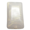 Imitate Jade Painted Acrylic Beads, Edge Rectangle 22x13mm Hole:1mm Sold by Bag