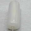 Imitate Jade Painted Acrylic Beads, Column 25x10mm Hole:2mm Sold by Bag