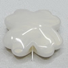 Imitate Jade Painted Acrylic Beads, Flower 30mm Hole:4mm Sold by Bag