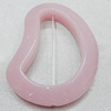 Imitate Jade Painted Acrylic Beads, 49x37mm Hole:2mm Sold by Bag