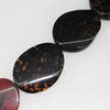 Gemstone beads, Agate(dyed), Flat Oval 41x31mm, sold per 16-inch strand