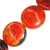 Gemstone beads, Agate(dyed), Round 44x11mm, sold per 16-inch strand