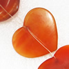 Gemstone beads, Agate(dyed), Heart 37x45mm, sold per 16-inch strand