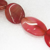 Gemstone beads, Agate(dyed), Flat Oval 39x29x6mm, sold per 16-inch strand